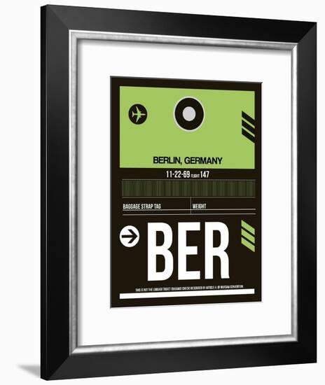 BER Berlin Luggage Tag 2-NaxArt-Framed Art Print