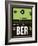 BER Berlin Luggage Tag 2-NaxArt-Framed Art Print