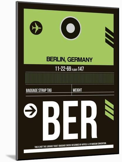 BER Berlin Luggage Tag 2-NaxArt-Mounted Art Print