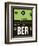 BER Berlin Luggage Tag 2-NaxArt-Framed Art Print