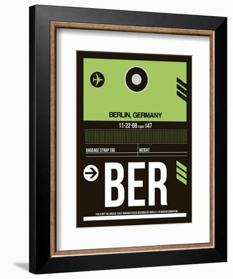 BER Berlin Luggage Tag 2-NaxArt-Framed Art Print