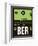 BER Berlin Luggage Tag 2-NaxArt-Framed Art Print