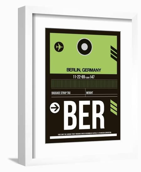 BER Berlin Luggage Tag 2-NaxArt-Framed Art Print