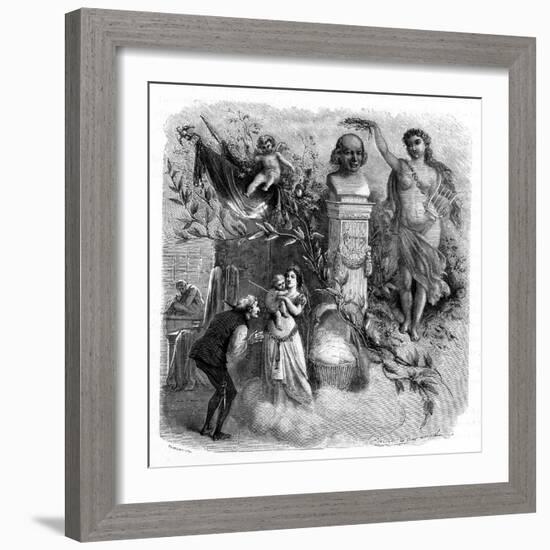 Beranger (Young and Old)-Emile Bayard-Framed Art Print