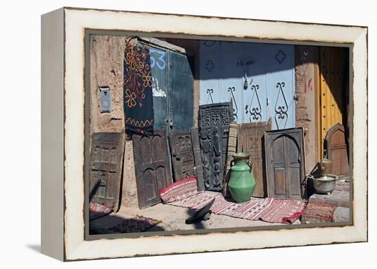 Berber Doors, Ourzazate, Morocco, Africa-Kymri Wilt-Framed Premier Image Canvas