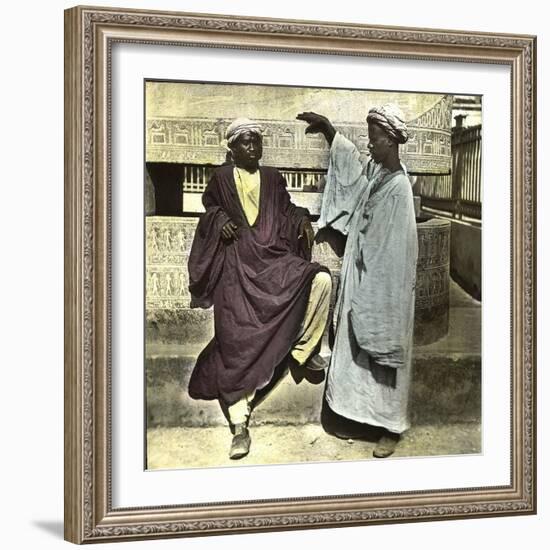 Berber Servants in Alexandria (Egypt)-Leon, Levy et Fils-Framed Photographic Print