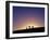 Berber Tribesman Leads His Two Camels Along the Top of Sand Dune in the Erg Chegaga, in the Sahara -Mark Hannaford-Framed Photographic Print