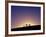 Berber Tribesman Leads His Two Camels Along the Top of Sand Dune in the Erg Chegaga, in the Sahara -Mark Hannaford-Framed Photographic Print