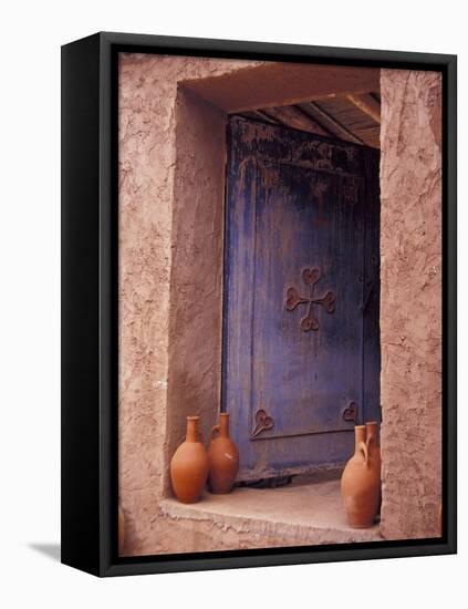 Berber Village Doorway, Morocco-Darrell Gulin-Framed Premier Image Canvas