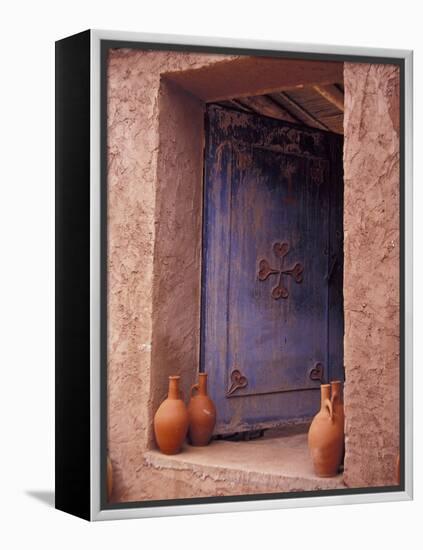 Berber Village Doorway, Morocco-Darrell Gulin-Framed Premier Image Canvas