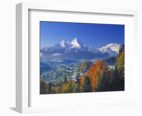 Berchtesgaden and Mount Watzmann-Walter Geiersperger-Framed Photographic Print