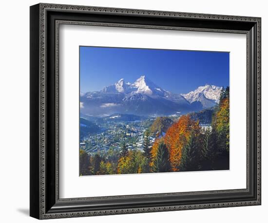 Berchtesgaden and Mount Watzmann-Walter Geiersperger-Framed Photographic Print