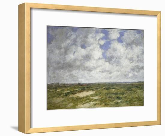 Berck, Cloudy Landscape, 1882-Eugene Louis Boudin-Framed Giclee Print