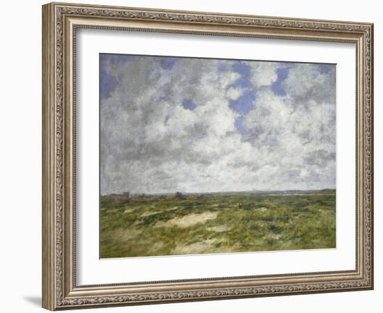 Berck, Cloudy Landscape, 1882-Eugene Louis Boudin-Framed Giclee Print