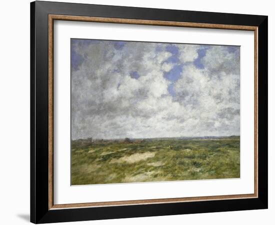 Berck, Cloudy Landscape, 1882-Eugene Louis Boudin-Framed Giclee Print