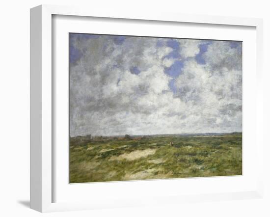 Berck, Cloudy Landscape, 1882-Eugene Louis Boudin-Framed Giclee Print