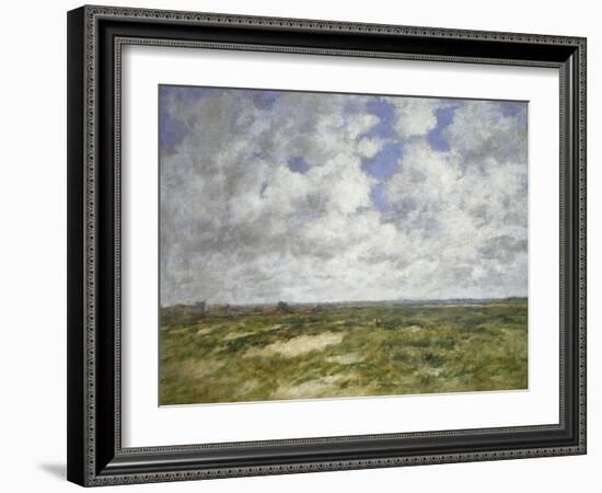 Berck, Cloudy Landscape, 1882-Eugene Louis Boudin-Framed Giclee Print