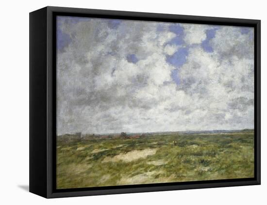 Berck, Cloudy Landscape, 1882-Eugene Louis Boudin-Framed Premier Image Canvas