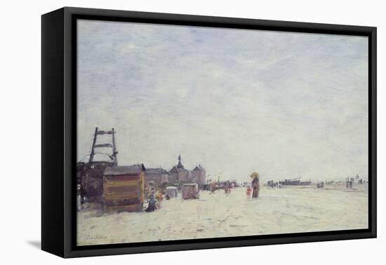 Berck-Plage, 1890 (Oil on Canvas)-Eugene Louis Boudin-Framed Premier Image Canvas