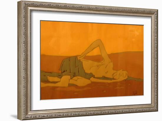 BEREFT 1970'S England, 1970 (Digitally Enhanced Paiting)-Peter McClure-Framed Giclee Print