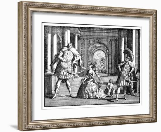 Berenstat, Cuzzoni and Senesino' C1725-William Hogarth-Framed Giclee Print