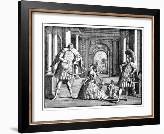 Berenstat, Cuzzoni and Senesino' C1725-William Hogarth-Framed Giclee Print