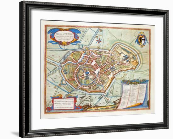 Bergen, Netherlands, 1649-Joan Blaeu-Framed Giclee Print