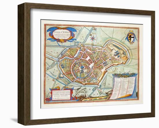 Bergen, Netherlands, 1649-Joan Blaeu-Framed Giclee Print