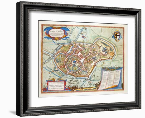 Bergen, Netherlands, 1649-Joan Blaeu-Framed Giclee Print