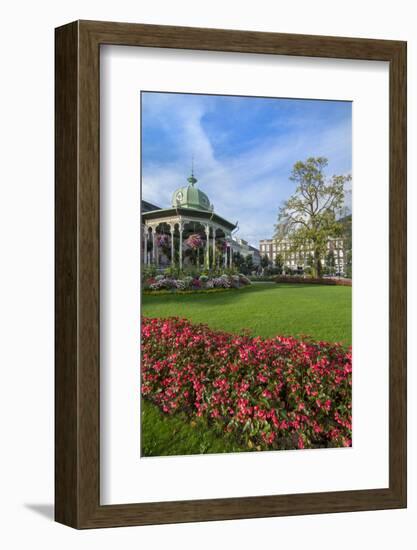 Bergen, Norway, Music Pavilion Colorful Gazebo with Flowers, Downtown-Bill Bachmann-Framed Photographic Print