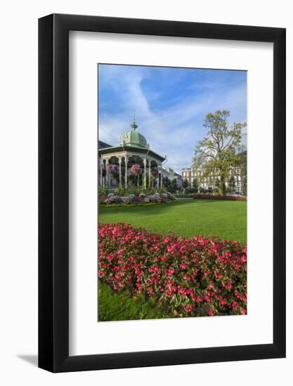 Bergen, Norway, Music Pavilion Colorful Gazebo with Flowers, Downtown-Bill Bachmann-Framed Photographic Print