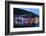 Bergen's Picturesque Bryggen District Illuminated at Dusk-Doug Pearson-Framed Photographic Print