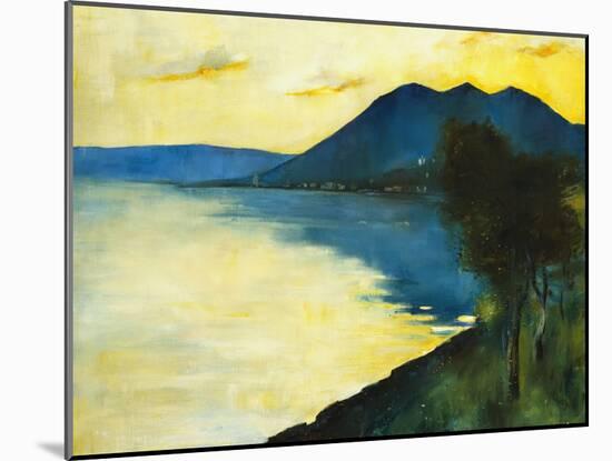 Bergsee at Sunset; Bergsee Am Sonnenuntergang-Lesser Ury-Mounted Giclee Print