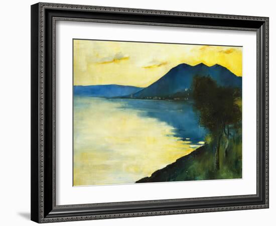 Bergsee at Sunset; Bergsee Am Sonnenuntergang-Lesser Ury-Framed Giclee Print