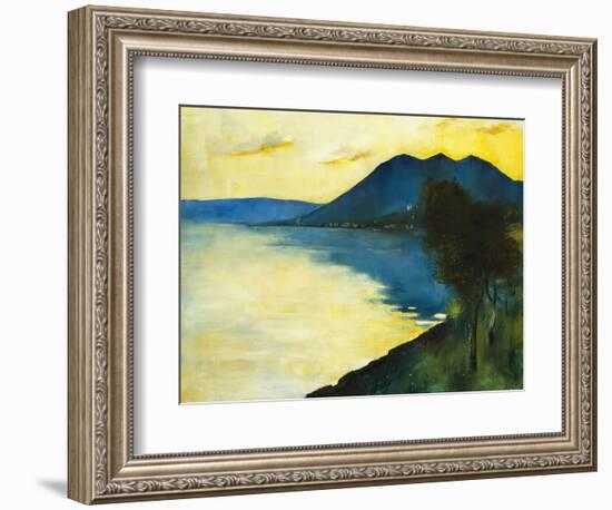 Bergsee at Sunset; Bergsee Am Sonnenuntergang-Lesser Ury-Framed Giclee Print