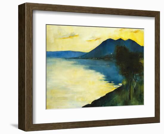 Bergsee at Sunset; Bergsee Am Sonnenuntergang-Lesser Ury-Framed Giclee Print