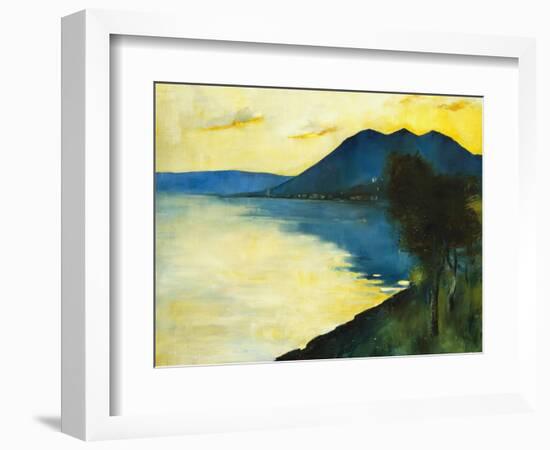 Bergsee at Sunset; Bergsee Am Sonnenuntergang-Lesser Ury-Framed Giclee Print