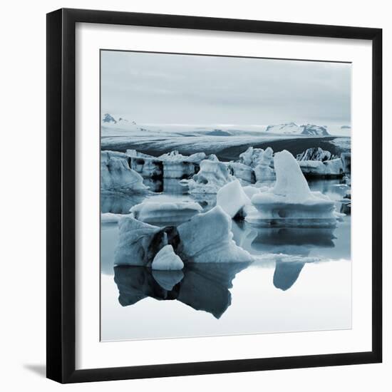 Bergy Bits Near Pack Ice-null-Framed Photographic Print