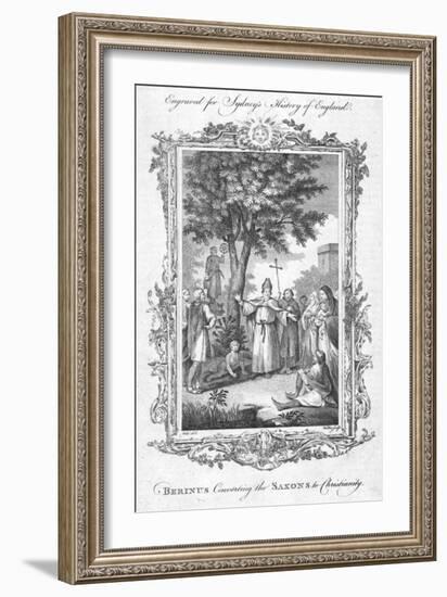 'Berinus Converting the Saxons to Christianity.', (c1774)-Walker-Framed Giclee Print