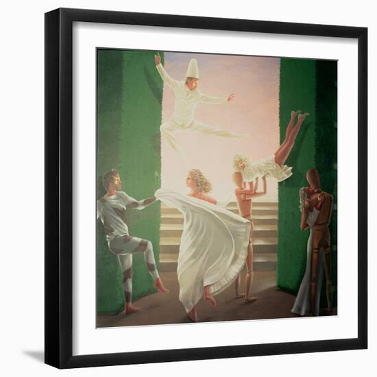 Berkley House Murals - 3-Lincoln Seligman-Framed Giclee Print