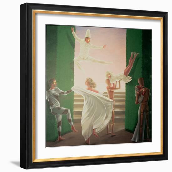 Berkley House Murals - 3-Lincoln Seligman-Framed Giclee Print