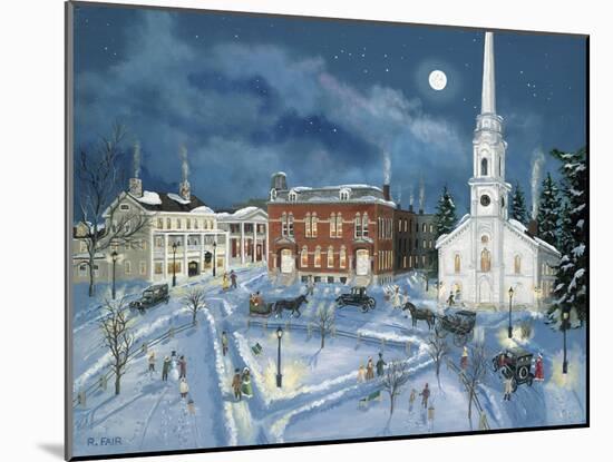 Berkshire Green in Winter (Lee Mass)-Bob Fair-Mounted Giclee Print