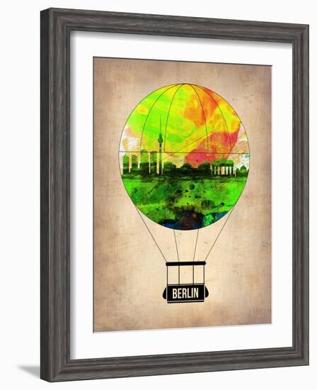 Berlin Air Balloon-NaxArt-Framed Art Print