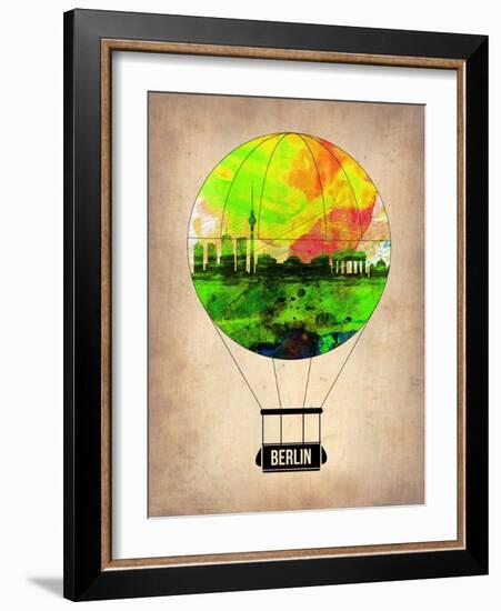 Berlin Air Balloon-NaxArt-Framed Art Print