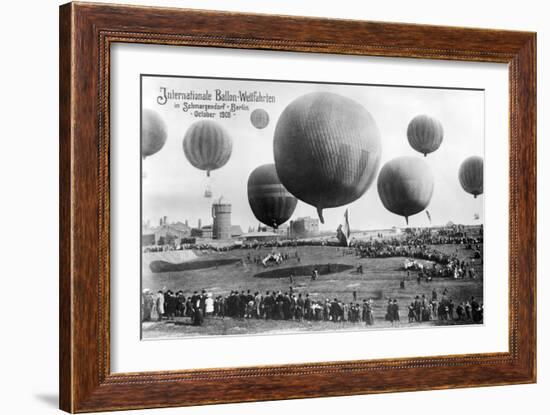 Berlin Ballon Race Photo-null-Framed Art Print