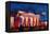 Berlin Brandenburg Gate with Paris Place-Martina Bleichner-Framed Stretched Canvas