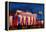 Berlin Brandenburg Gate with Paris Place-Martina Bleichner-Framed Stretched Canvas