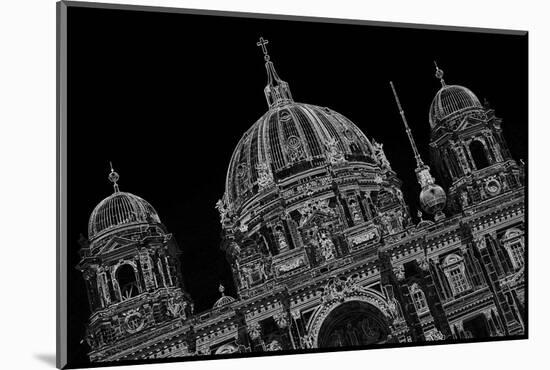 Berlin Cathedral, Black-And-White Alienated-Thomas Ebelt-Mounted Photographic Print