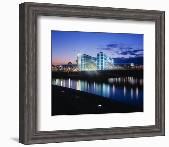 Berlin Central Station Spree-null-Framed Art Print