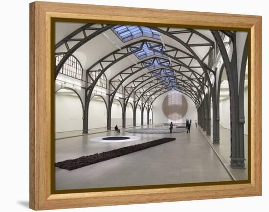 Berlin Circle by Richard Long at the Hamburger Bahnhof Museum, Berlin, Germany-Michele Molinari-Framed Premier Image Canvas